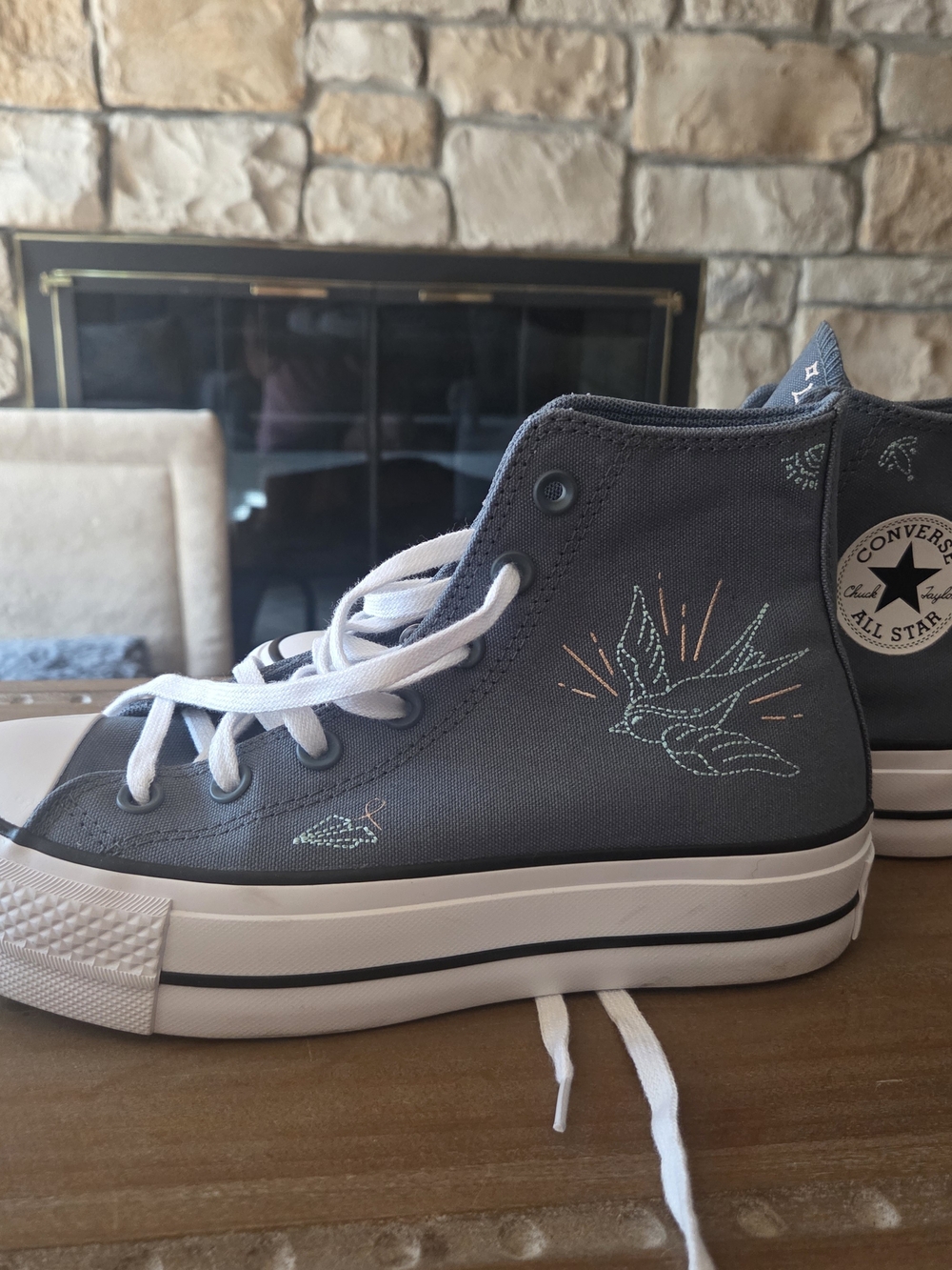 Women's Chuck Taylor All Star Lift High Top "Tiny Tattoos" Shoes